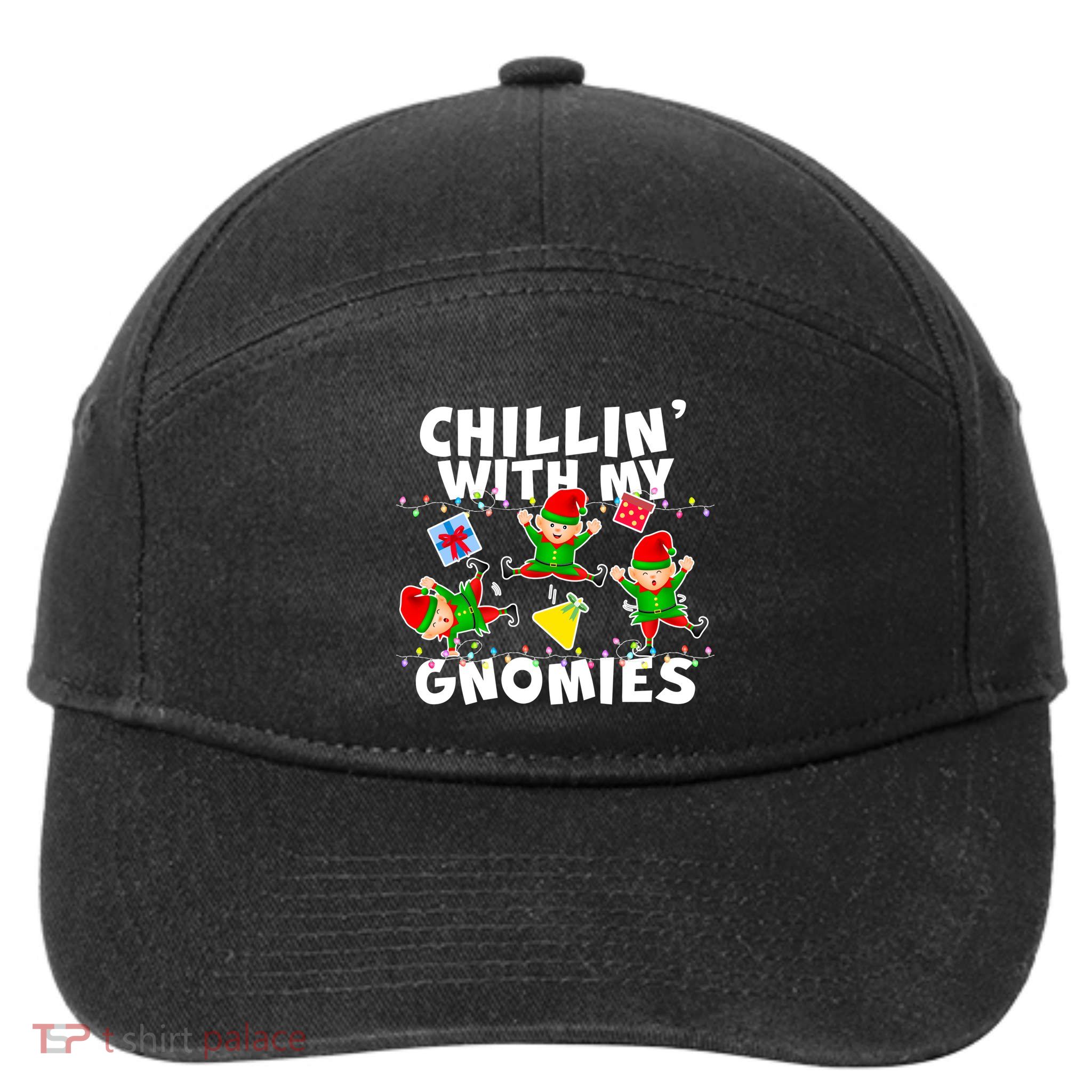 Chillin' With My Gnomies 7-Panel Snapback Hat