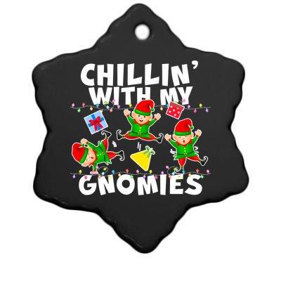 Chillin' With My Gnomies Ceramic Star Ornament