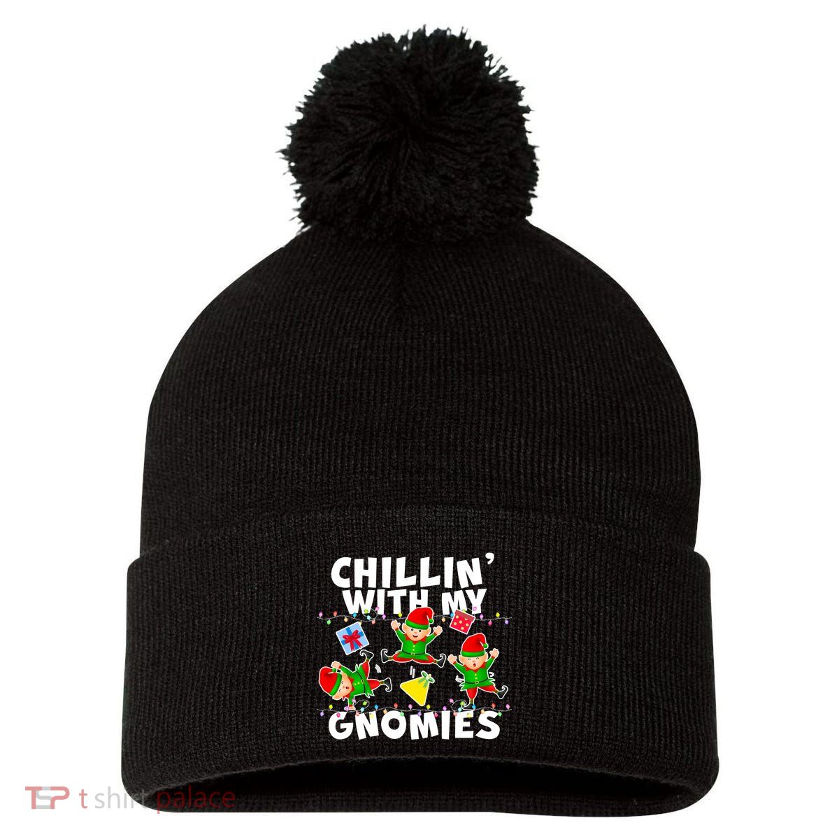 Chillin' With My Gnomies Pom Pom 12in Knit Beanie