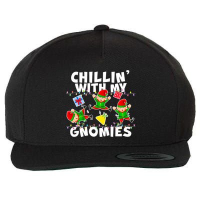 Chillin' With My Gnomies Wool Snapback Cap