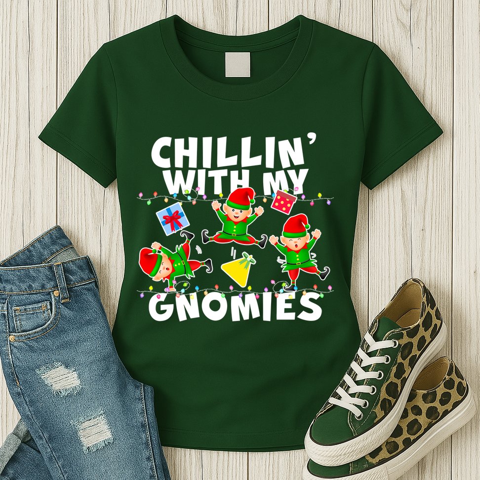 Chillin' With My Gnomies Womens T-Shirt