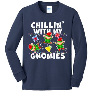 Chillin' With My Gnomies Kids Long Sleeve Shirt