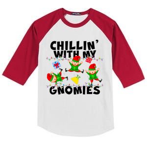 Chillin' With My Gnomies Kids Colorblock Raglan Jersey