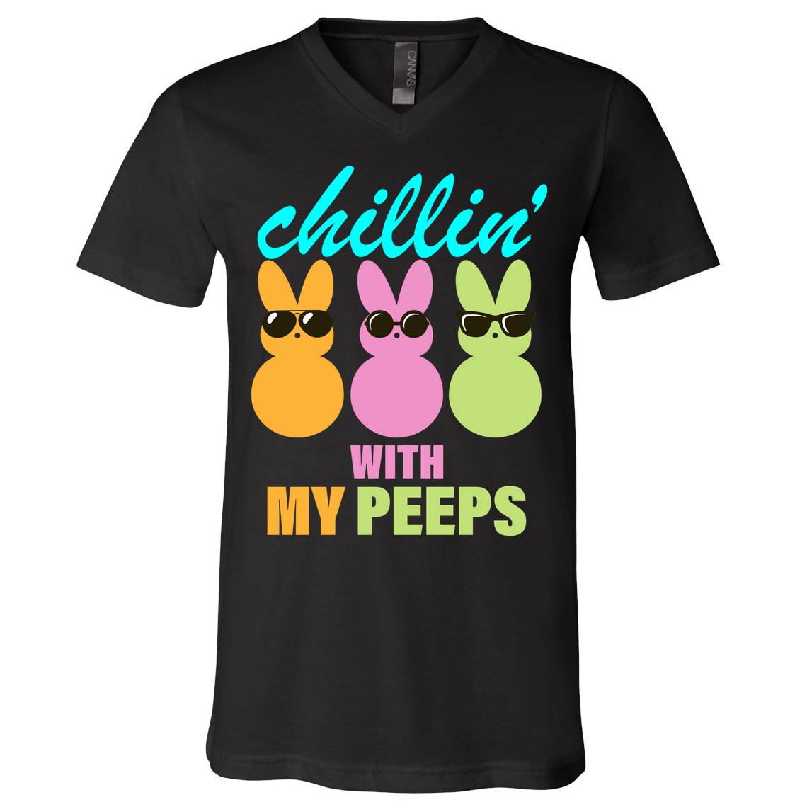 Chillin' With My Peeps V-Neck T-Shirt
