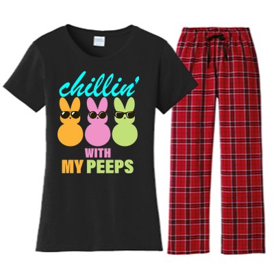 Chillin' With My Peeps Women's Flannel Pajama Set