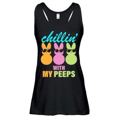 Chillin' With My Peeps Ladies Essential Flowy Tank