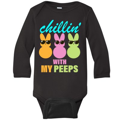 Chillin' With My Peeps Baby Long Sleeve Bodysuit