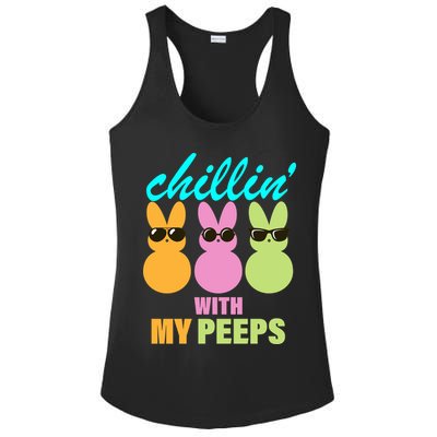 Chillin' With My Peeps Ladies PosiCharge Competitor Racerback Tank