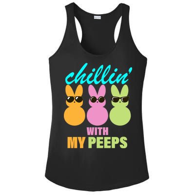 Chillin' With My Peeps Ladies PosiCharge Competitor Racerback Tank