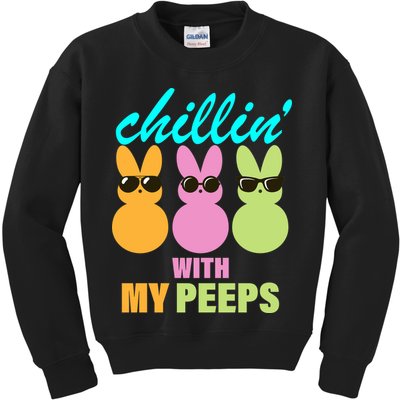 Chillin' With My Peeps Kids Sweatshirt
