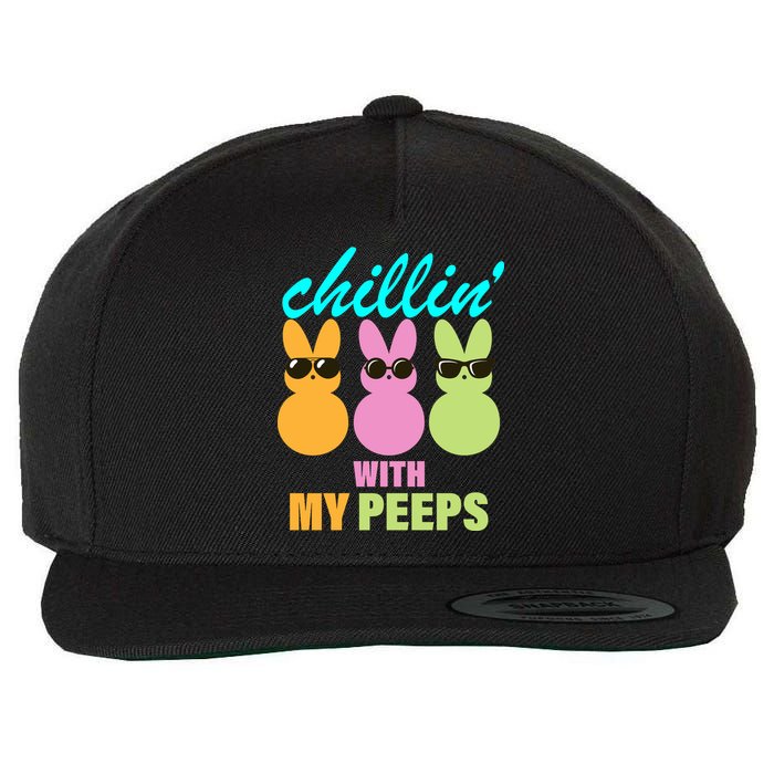 Chillin' With My Peeps Wool Snapback Cap