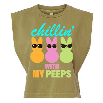 Chillin' With My Peeps Garment-Dyed Women's Muscle Tee