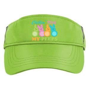 Chillin With My Peeps Easter Rabbits Adult Drive Performance Visor