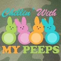 Chillin With My Peeps Easter Rabbits Legacy Tie Dye Trucker Hat