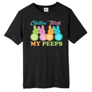 Chillin With My Peeps Easter Rabbits Tall Fusion ChromaSoft Performance T-Shirt