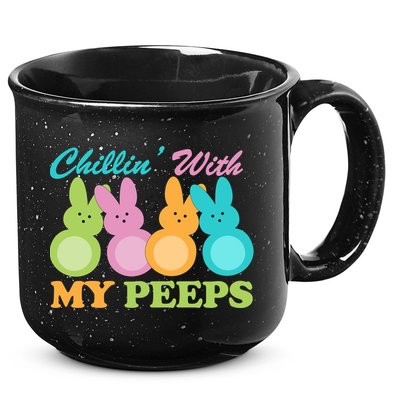 Chillin With My Peeps Easter Rabbits 15oz Campfire Ceramic Mug