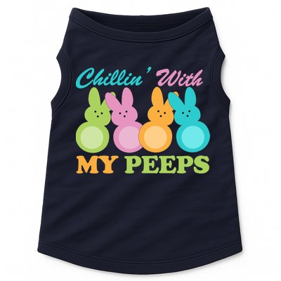 Chillin With My Peeps Easter Rabbits Doggie Tank