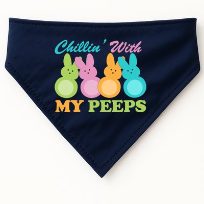 Chillin With My Peeps Easter Rabbits USA-Made Doggie Bandana