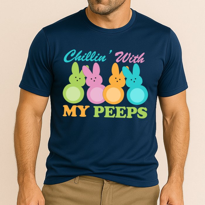 Chillin With My Peeps Easter Rabbits Performance Shirt