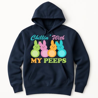 Chillin With My Peeps Easter Rabbits Hoodie