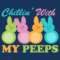 Chillin With My Peeps Easter Rabbits Tall T-Shirt