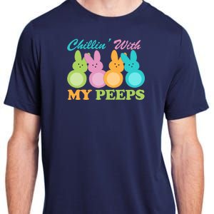 Chillin With My Peeps Easter Rabbits Adult ChromaSoft Performance T-Shirt