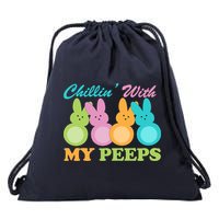 Chillin With My Peeps Easter Rabbits Drawstring Bag