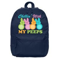 Chillin With My Peeps Easter Rabbits 16 in Basic Backpack