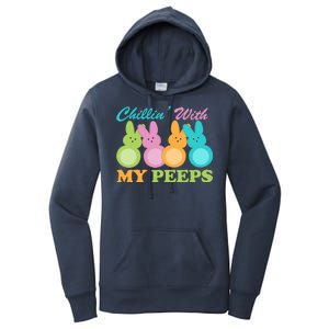 Chillin With My Peeps Easter Rabbits Women's Pullover Hoodie