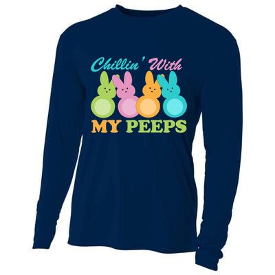 Chillin With My Peeps Easter Rabbits Cooling Performance Long Sleeve Crew
