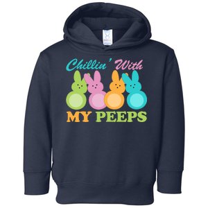 Chillin With My Peeps Easter Rabbits Toddler Hoodie