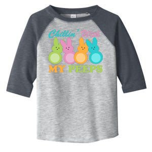 Chillin With My Peeps Easter Rabbits Toddler Fine Jersey T-Shirt