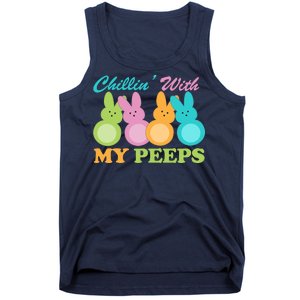 Chillin With My Peeps Easter Rabbits Tank Top