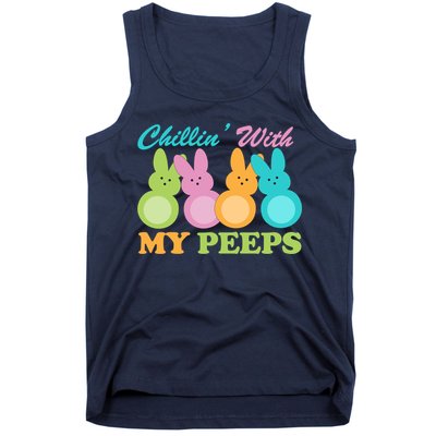 Chillin With My Peeps Easter Rabbits Tank Top