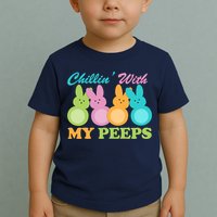 Chillin With My Peeps Easter Rabbits Toddler T-Shirt