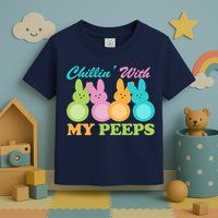 Chillin With My Peeps Easter Rabbits Toddler T-Shirt