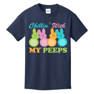 Chillin With My Peeps Easter Rabbits Kids T-Shirt