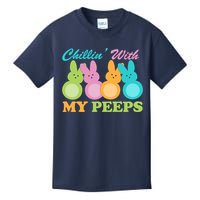Chillin With My Peeps Easter Rabbits Kids T-Shirt