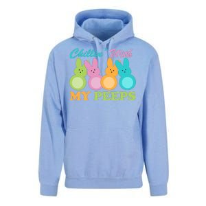 Chillin With My Peeps Easter Rabbits Unisex Surf Hoodie