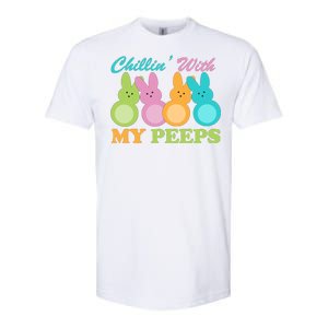 Chillin With My Peeps Easter Rabbits Softstyle CVC T-Shirt