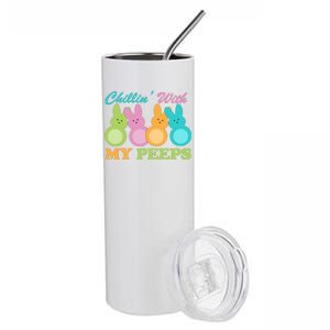 Chillin With My Peeps Easter Rabbits Stainless Steel Tumbler