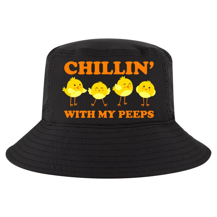 Chillin With My Peeps Funny Easter Cool Comfort Performance Bucket Hat