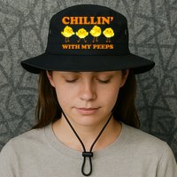 Chillin With My Peeps Funny Easter Bucket Hat