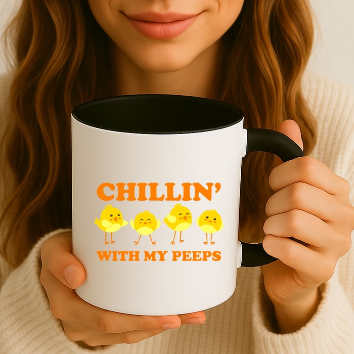 Chillin With My Peeps Funny Easter Mug