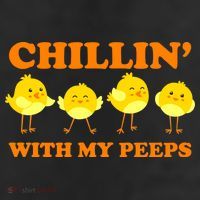 Chillin With My Peeps Funny Easter 11oz C Handle Ceramic Mug