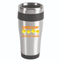 Chillin With My Peeps Funny Easter 16oz Travel Tumbler