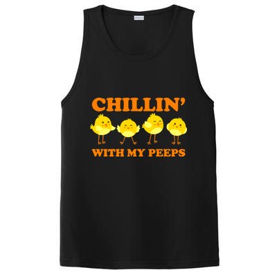 Chillin With My Peeps Funny Easter PosiCharge Competitor Tank