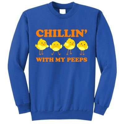 Chillin With My Peeps Funny Easter Sweatshirt