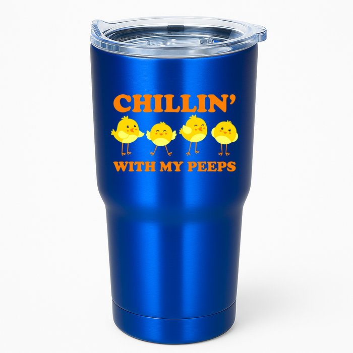 Chillin With My Peeps Funny Easter Tumbler