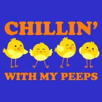 Chillin With My Peeps Funny Easter Baby Bodysuit